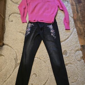 WHBM dark gray jeans.  Sz 8